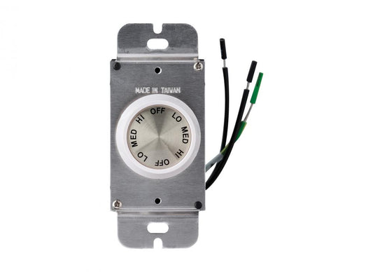 Generation Lighting ESWC-1 3 Speed Rotary Wall Control in Ivory and White