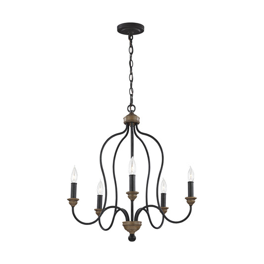 Generation Lighting F2998EN/5DWZ/WO Hartsville Five Light Chandelier