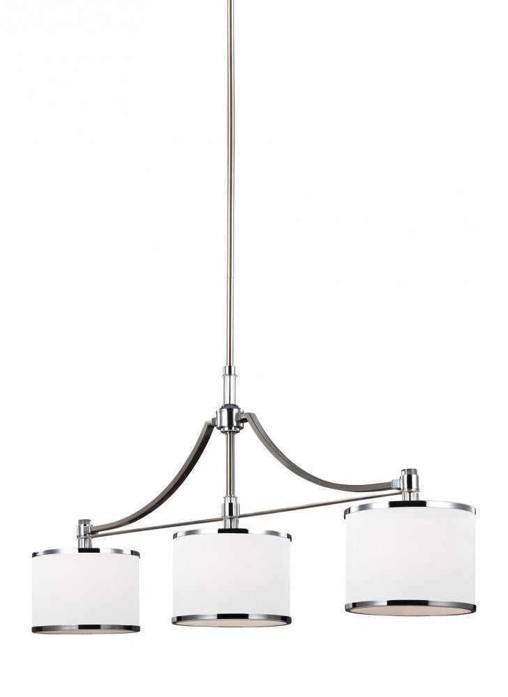 Generation Lighting F3086/3SN/CH Linear Chandelier