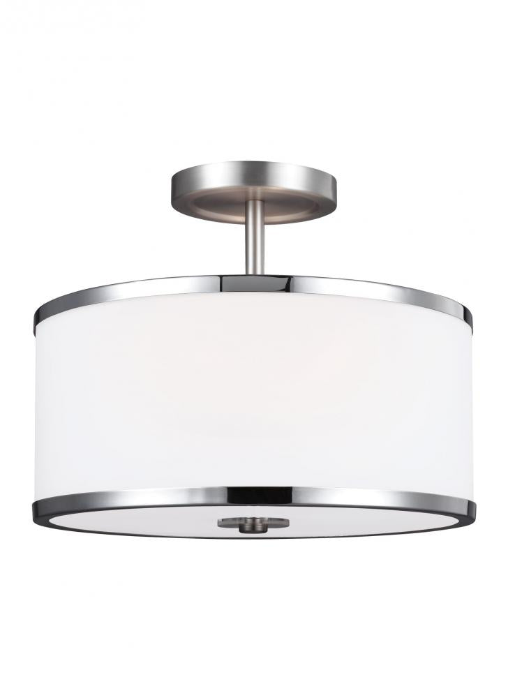 Generation Lighting SF335SN/CH Prospect Park Semi-Flush Mount