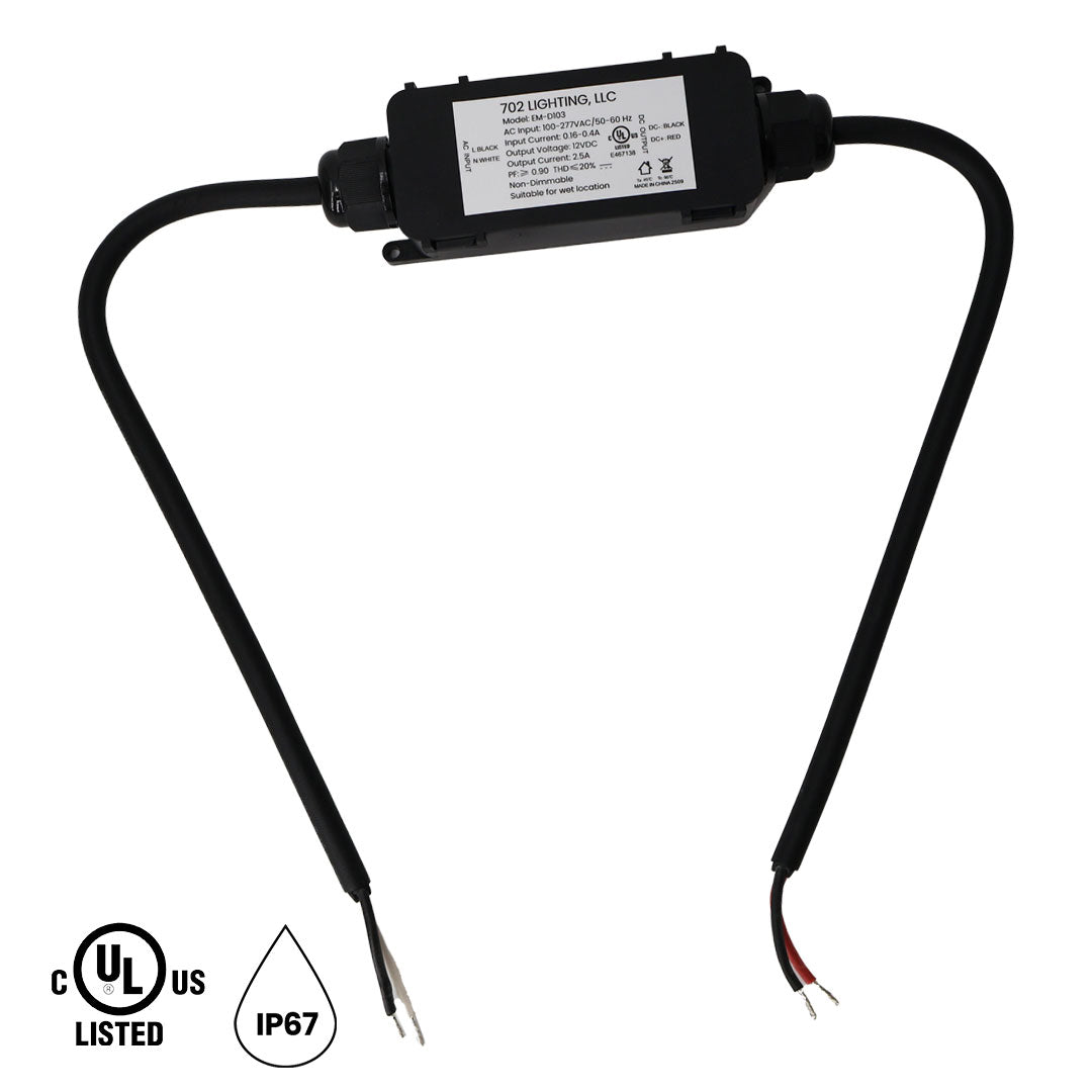 702 Lighting FRANK 30W Transformer [100-277V] to [12V]