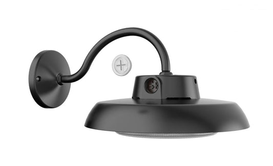 AFX GILW1210LAJENBK Gilbert 10'' Outdoor LED Sconce 80W 120V 3CCT BK