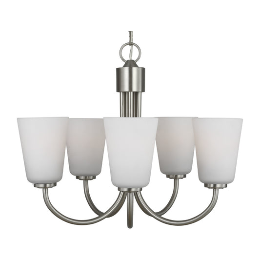 Generation Lighting GLC1115BS Miles Five Light Chandelier