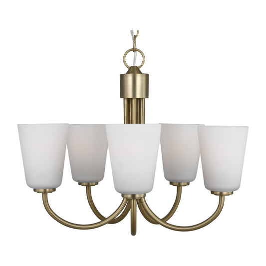 Generation Lighting GLC1115SB Miles Five Light Chandelier
