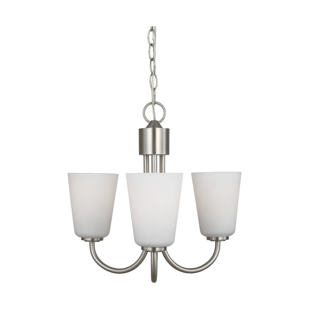 Generation Lighting GLC1123BS Miles Three Light Chandelier