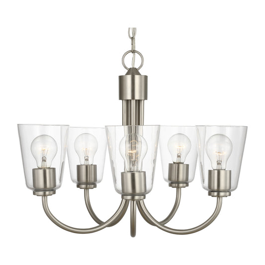 Generation Lighting GLC1145BS Miles Five Light Chandelier