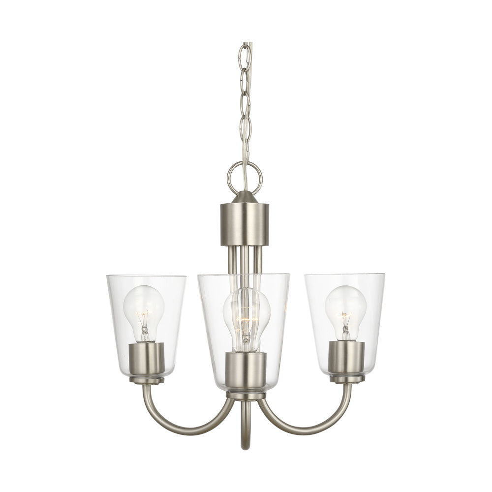 Generation Lighting GLC1153BS Miles Three Light Chandelier