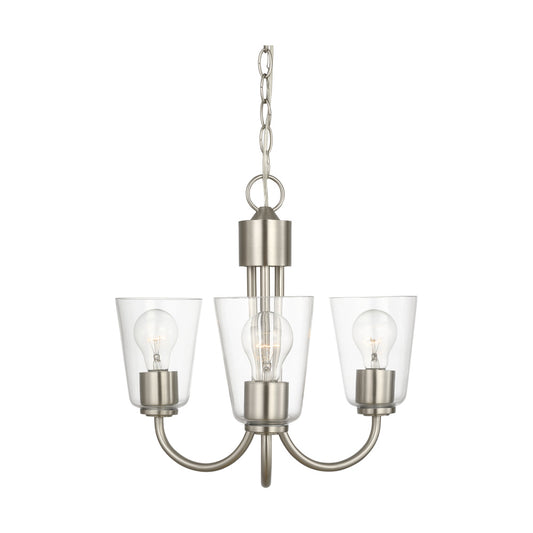 Generation Lighting GLC1153BS Miles Three Light Chandelier