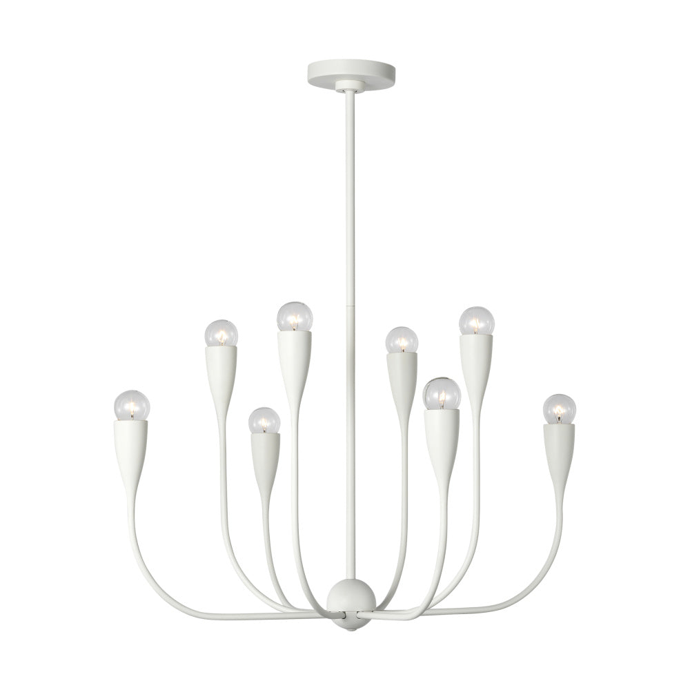 Generation Lighting GLC1218MWT Maya Eight Light Chandelier