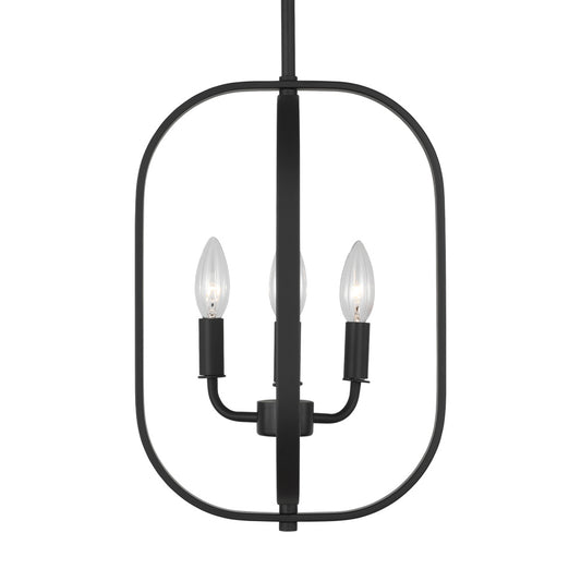 Generation Lighting GLC1293MBK Loretto Three Light Chandelier
