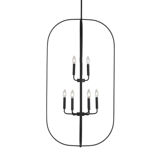 Generation Lighting GLC1329MBK Loretto Nine Light Chandelier