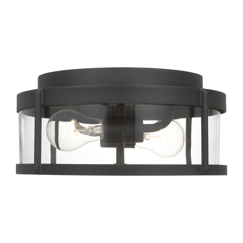 Generation Lighting GLO1132C-TXB Luning Medium Flush Mount