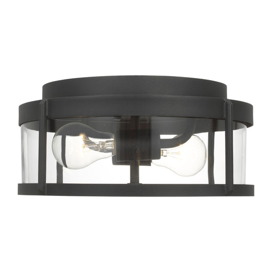 Generation Lighting GLO1132C-TXB Luning Medium Flush Mount