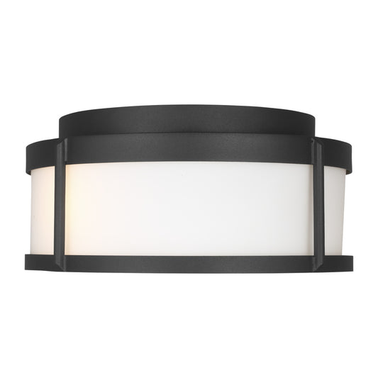 Generation Lighting GLO1132OE-TXB Luning Medium Flush Mount