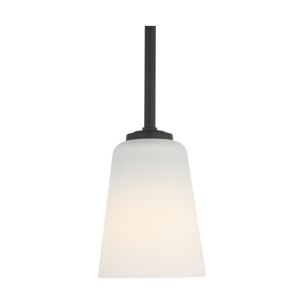 Generation Lighting GLP1031MBK Miles One Light Mini-Pendant