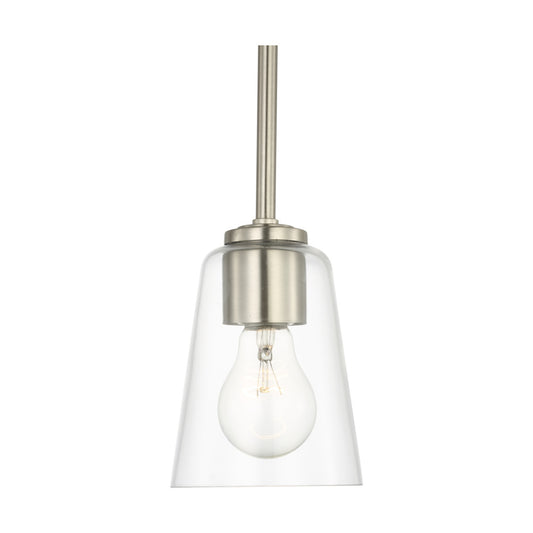 Generation Lighting GLP1041BS Miles One Light Mini-Pendant
