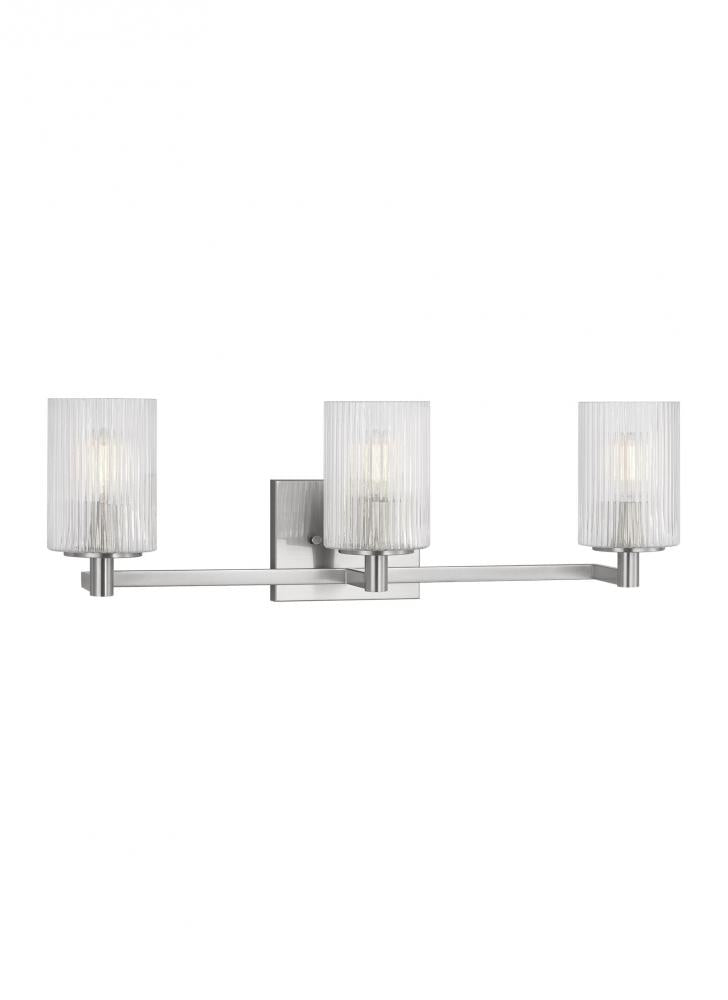 Generation Lighting GLV1043BS Three Light Wall/Bath