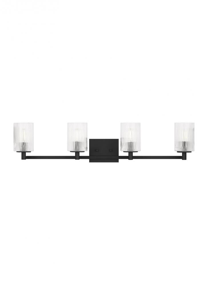 Generation Lighting GLV1044MBK Four Light Wall/Bath