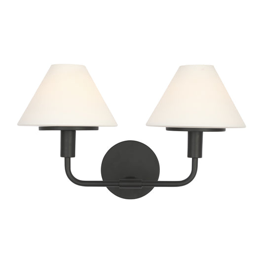 Generation Lighting GLW1022MBK Mendota Medium Sconce