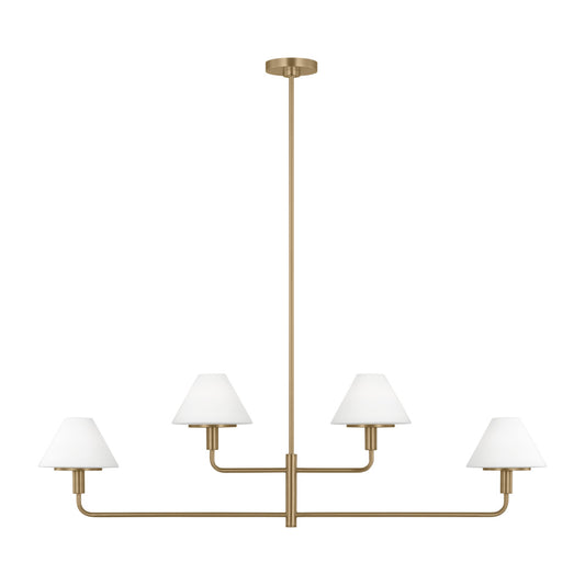 Generation Lighting GLC1244SB Mendota Four Light Chandelier