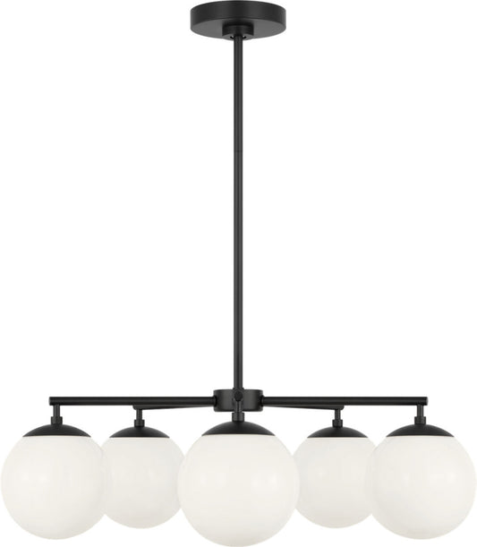 Generation Lighting GLC1795MBK Nube Five Light Chandelier