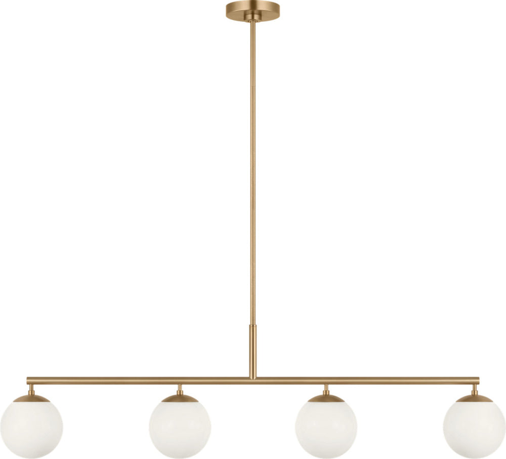 Generation Lighting GLC1814SB Nube Four Light Linear Chandelier