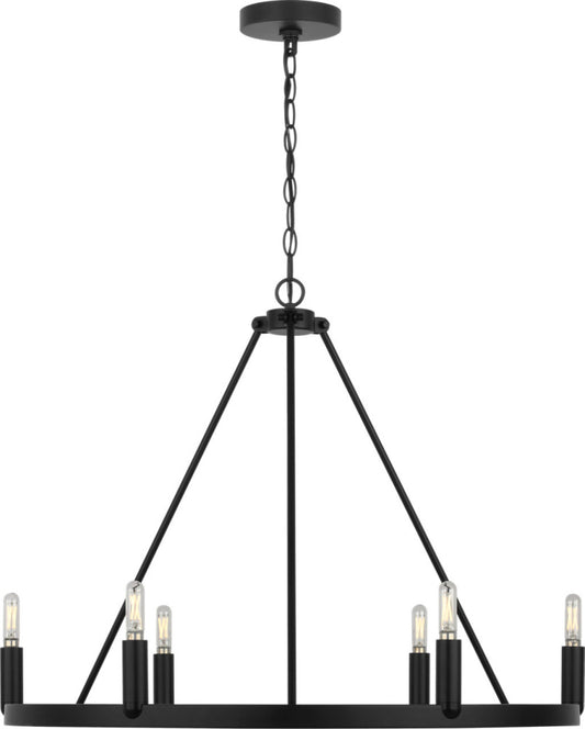 Generation Lighting GLC2016MBK Mirla Six Light Chandelier