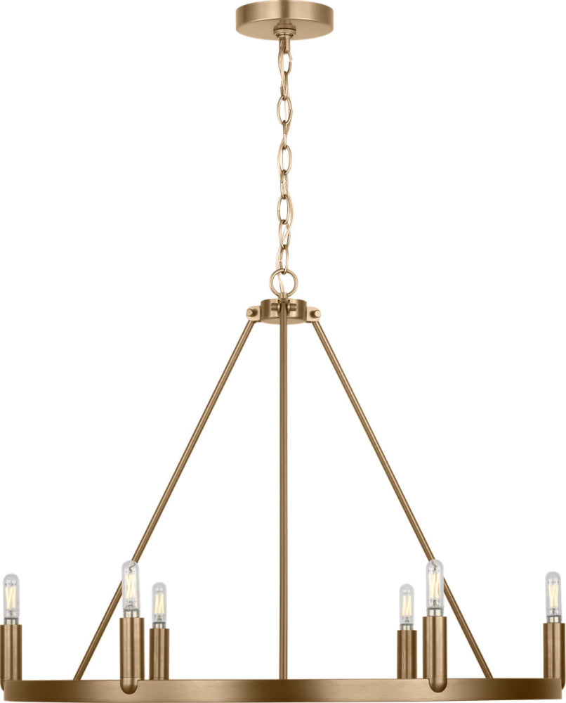 Generation Lighting GLC2016SB Mirla Six Light Chandelier