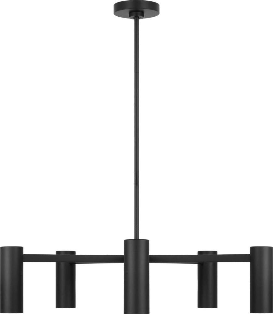 Generation Lighting GLC2055MBK Zentro Five Light Chandelier