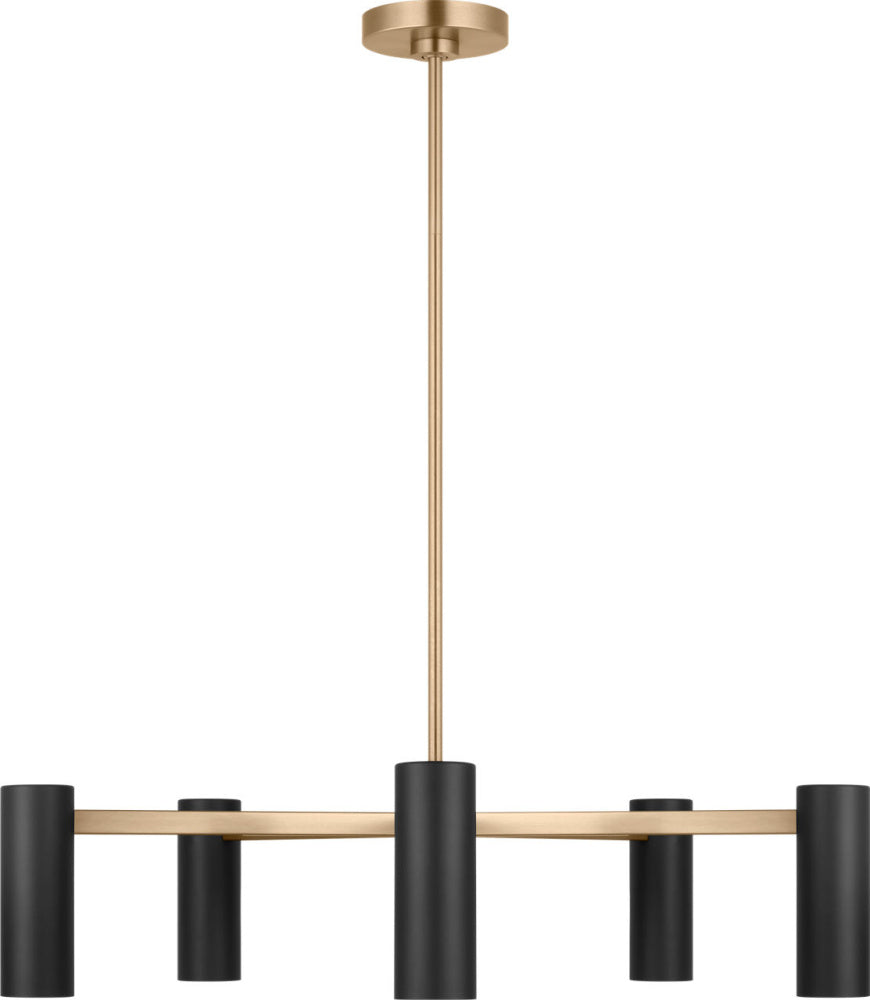 Generation Lighting GLC2055SB Zentro Five Light Chandelier