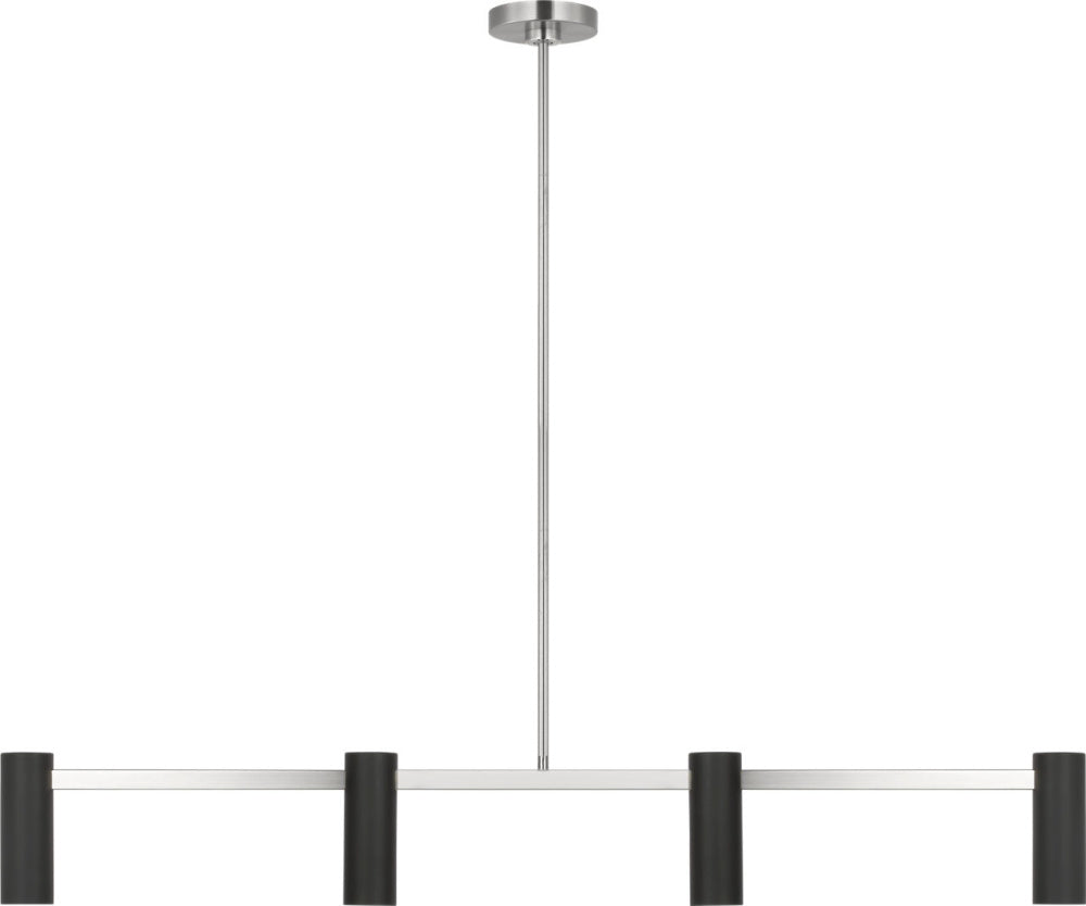Generation Lighting GLC2074BN Zentro Four Light Linear Chandelier