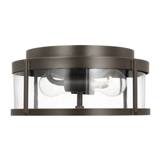 Generation Lighting GLO1132C-ANBZ Luning Medium Flush Mount