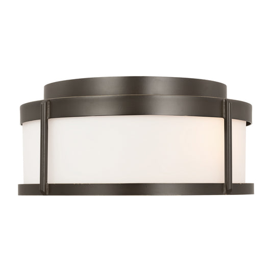 Generation Lighting GLO1132OE-ANBZ Luning Medium Flush Mount