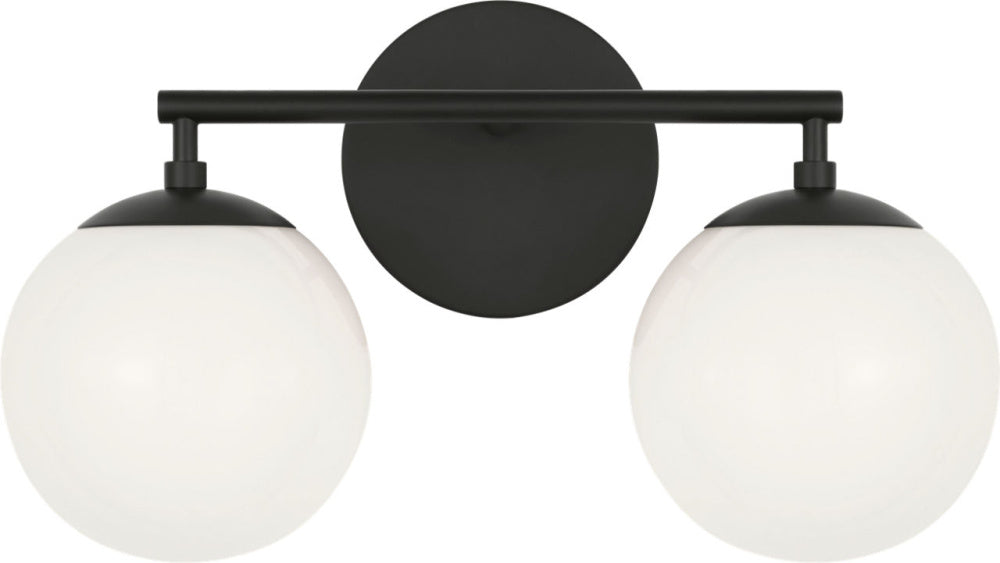 Generation Lighting GLV1842MBK Nube Two Light Vanity