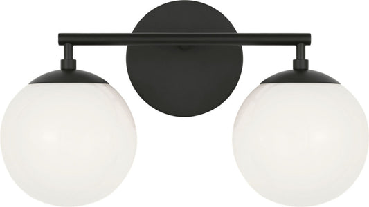 Generation Lighting GLV1842MBK Nube Two Light Vanity