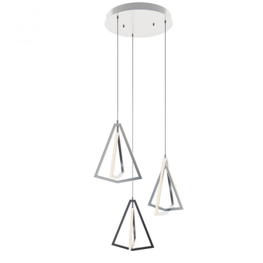 AFX GNAP15L30D1SNRND3 Gianna Three Pendant 3000K 120V Satin Nickel