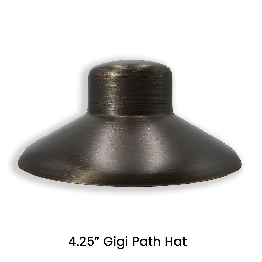 702 Lighting The GIGI 4.25" Path Hat • Brass