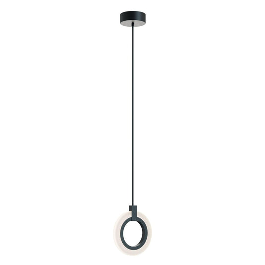 AFX HLOP08LAJUDBK Halo 8'' LED Pendant,120-277V,18W,5 CCT,BK