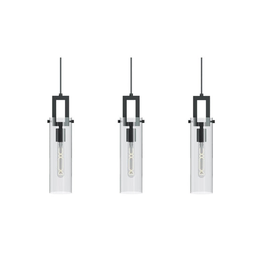 AFX HOUP04MBBKLNR3 Houston 3 Light Linear Pendant,60W,BK