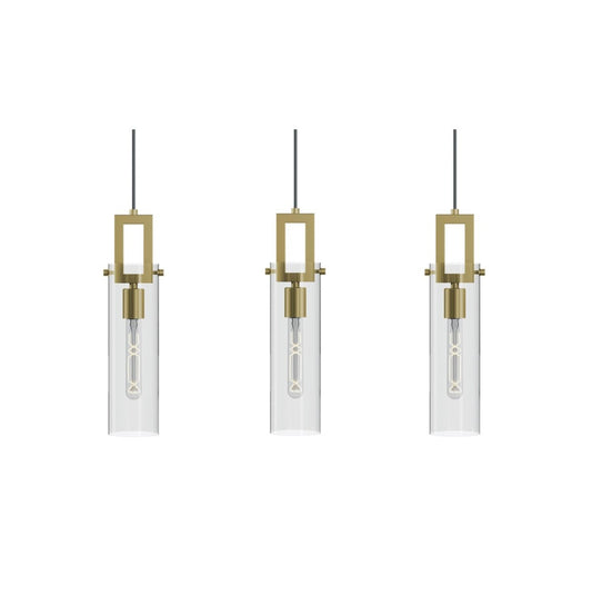 AFX HOUP04MBLBLNR3 Houston 3 Light Linear Pendant,60W,LB