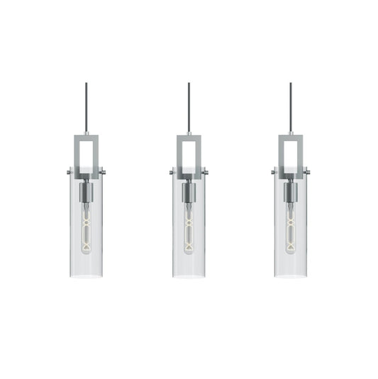 AFX HOUP04MBSNLNR3 Houston 3 Light Linear Pendant,60W,SN
