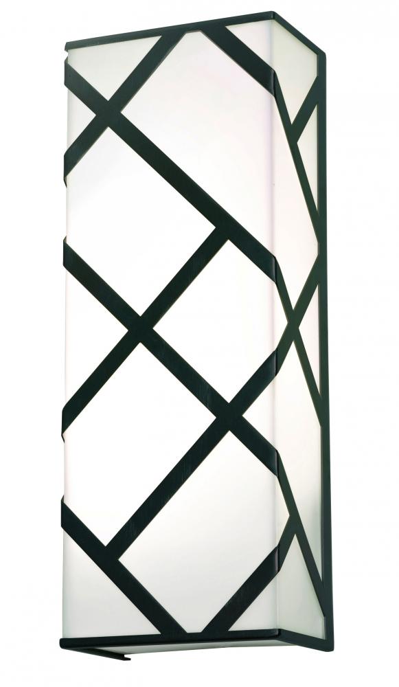 AFX HVNS0513LAJUDBK Haven 13'' LED Sconce - 17W 120-277V - Black