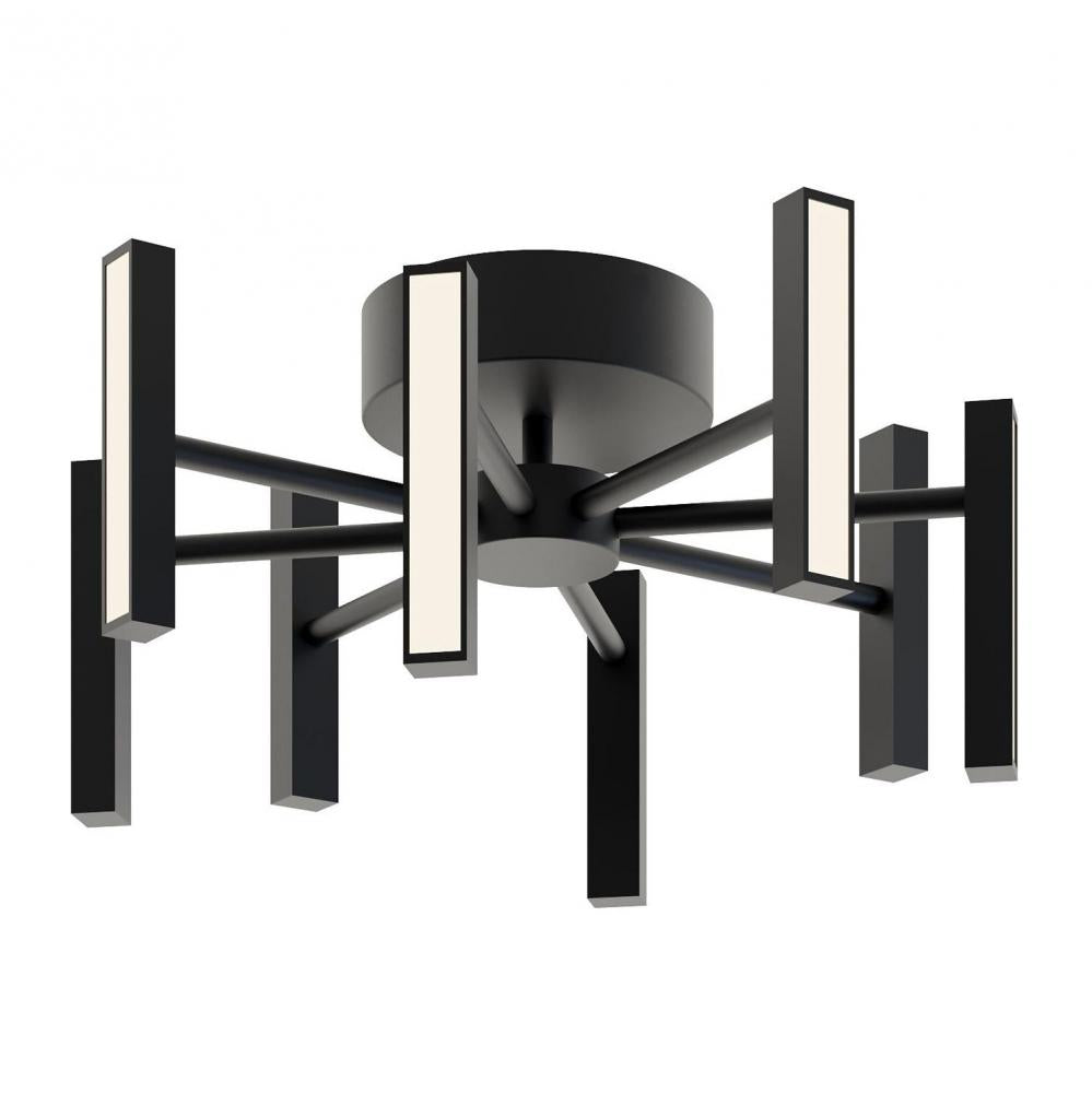 AFX IDRC16LAJUDBK Indra 16'' Led Semi-Flush 48W 120-277V BK