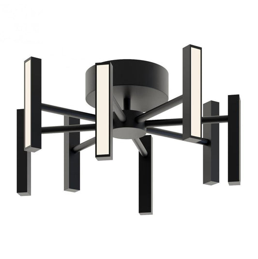 AFX IDRC16LAJUDBK Indra 16'' Led Semi-Flush 48W 120-277V BK