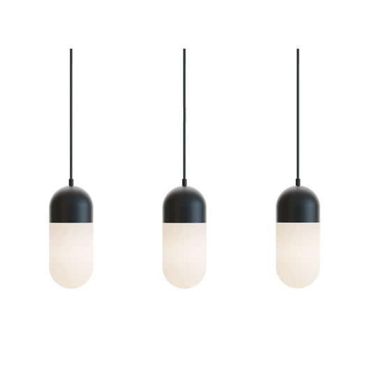 AFX IRVP05LAJUDBKLNR3 Irvine 3 Light Linear Pendant,120V,45W,5 CCT,BK