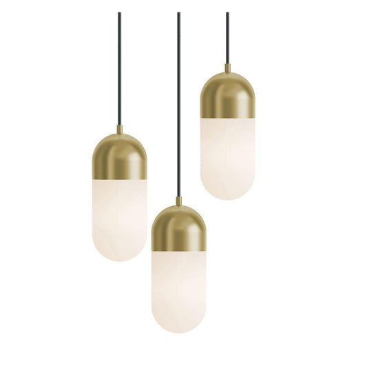 AFX IRVP05LAJUDLBRND3 Irvine 3 Light Round Pendant,120V,45W,5 CCT,LB