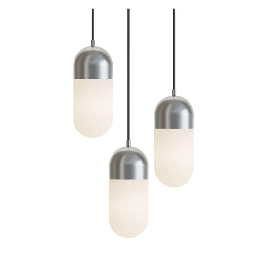 AFX IRVP05LAJUDSNRND3 Irvine 3 Light Round Pendant,120V,45W,5 CCT,SN