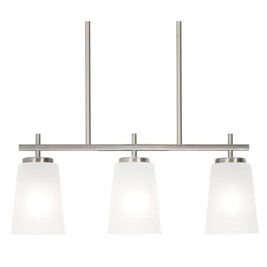 AFX JNNP0523MBSN Joanna 3 Light Linear Pendant 120V - Satin Nickel