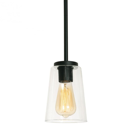 AFX JNNP05MBBK Joanna 1 Light Pendant 120V - Black