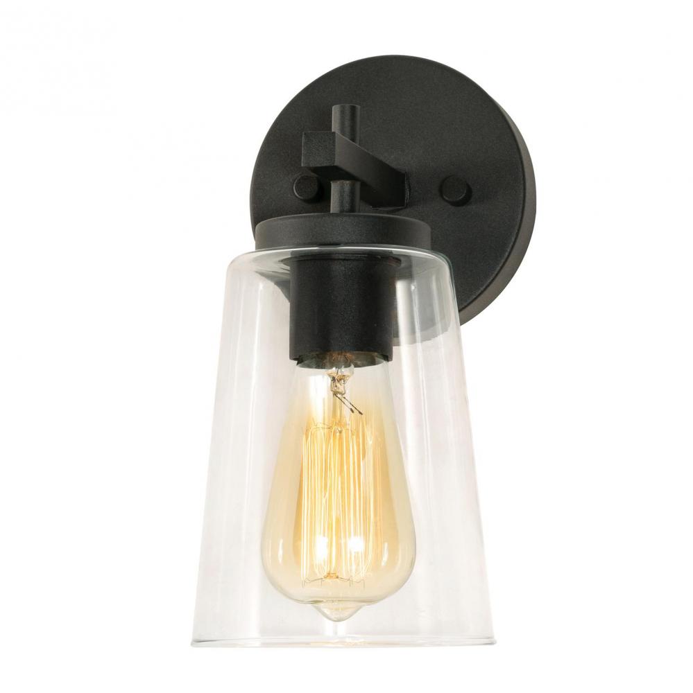 AFX JNNS0511MBBK Joanna 1 Light Sconce 120V - Black